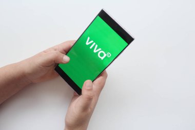 Mexico City, Mexico - 22 Şubat 2025 Viva, eski adıyla Viva Aerobus uygulaması ve internetten satın alabileceğiniz düşük maliyetli bir Meksika havayolu şirketi.