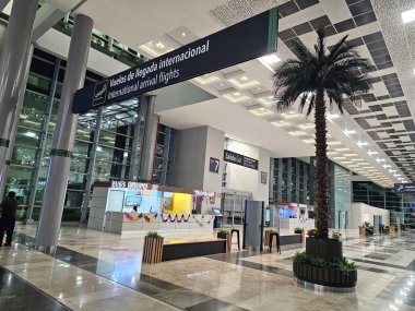 Zumpango, Meksika Eyaleti - 26 Ekim 2024: Felipe Angeles Uluslararası Havalimanı AIFA, Meksika 'ya hizmet veren ikinci havaalanıdır.