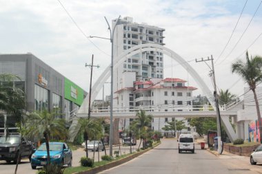 Acapulco, Guerrero, Meksika - 27 Mayıs 2025: Acapulco, Guerrero, Meksika 'daki Caleta ve Caletilla sahilleri