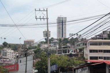 Acapulco, Guerrero, Meksika - 27 Mayıs 2025: Acapulco, Guerrero, Meksika 'daki Caleta ve Caletilla sahilleri