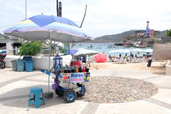 Acapulco, Guerrero, Meksika - 27 Mayıs 2025: Acapulco, Guerrero, Meksika 'daki Caleta ve Caletilla sahilleri