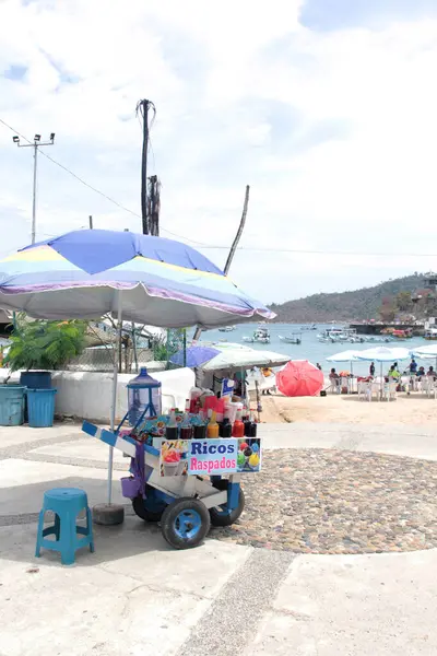 Acapulco, Guerrero, Meksika - 27 Mayıs 2025: Acapulco, Guerrero, Meksika 'daki Caleta ve Caletilla sahilleri