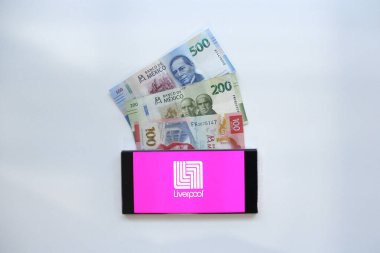 Mexico City, Mexico - 22 Şubat 2025: Liverpool Pocket Mağazası uygulaması ve web sitesi internet üzerinden alışveriş için bir mobil uygulamadır.