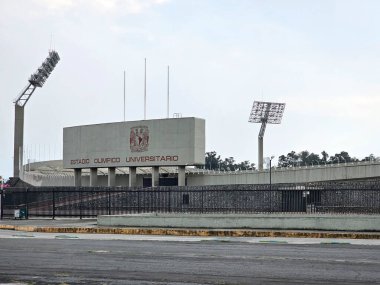 Mexico City, Mexico - 3 Kasım 2024 Estadio Olimpico Universitario, Meksika UNAM 'da bulunan bir futbol kulübü.