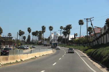 Rosarito, Baja California - 15 Aralık 2025: Rosarito Sahili, Meksika 'nın Baja California Yarımadası' ndaki bir plajdır.
