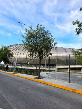 Monterrey, Nuevo Leon, Meksika - 29 Temmuz 2025: Guadalupe, Nuevo Leon, Meksika 'da bulunan BBVA Futbol Stadyumu, 2026 FIFA Dünya Kupası' na ev sahipliği yapmaktadır.