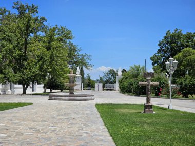 Parras, Coahuila, Meksika - 28 Temmuz 2025: Parras Vadisi, Coahuila 'daki Casa Madero şaraphanesinden Hacienda San Lorenzo