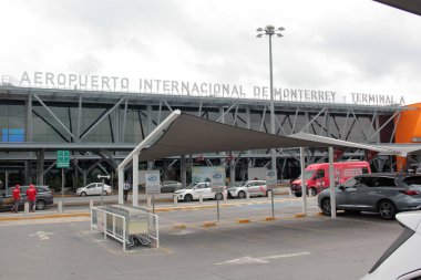 Monterrey, Nuevo Leon, Meksika - 27 Temmuz 2025: Monterrey Generali Mariano Escobedo Uluslararası Havalimanı MTY, Nuevo Leon 'un en modern havaalanlarından biridir.