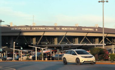 Monterrey, Nuevo Leon, Meksika - 27 Temmuz 2025: Monterrey Generali Mariano Escobedo Uluslararası Havalimanı MTY, Nuevo Leon 'un en modern havaalanlarından biridir.