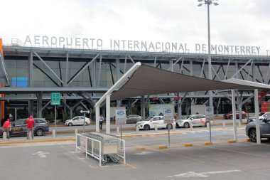 Monterrey, Nuevo Leon, Meksika - 27 Temmuz 2025: Monterrey Generali Mariano Escobedo Uluslararası Havalimanı MTY, Nuevo Leon 'un en modern havaalanlarından biridir.