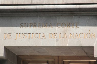 Mexico City, Meksika - 4 Ağustos 2025 Ulus Adalet Divanı SCJN, Meksika Federasyonu 'nun yasalara uymaktan sorumlu en yüksek yargı organıdır.