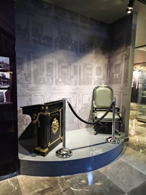 Mexico City, Mexico - 26 Şubat 2025: Temsilciler Meclisi Senatörler Meclisi Senatosu Sentimientos de la Nacion Yasama Müzesi, Temsilciler Meclisi ve Senatörler Meclisi 'nin rolünü ve işlevini öğretir.