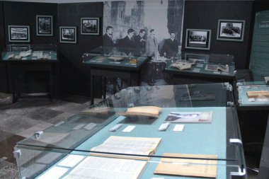 Mexico City, Mexico - 26 Şubat 2025: Temsilciler Meclisi Senatörler Meclisi Senatosu Sentimientos de la Nacion Yasama Müzesi, Temsilciler Meclisi ve Senatörler Meclisi 'nin rolünü ve işlevini öğretir.