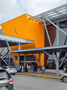 Monterrey, Nuevo Leon, Meksika - 27 Temmuz 2025: Monterrey Generali Mariano Escobedo Uluslararası Havalimanı MTY, Nuevo Leon 'un en modern havaalanlarından biridir.