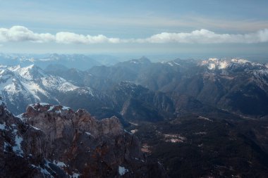 Beautiful summer views of the Alpine peaks. Swiss Alps, Switzerland 