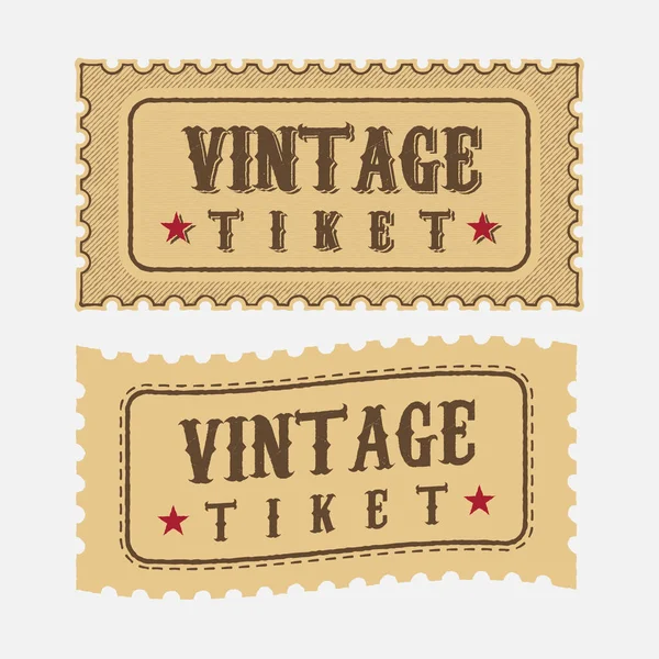 Retro Vintage Ticket Element — Stock Vector