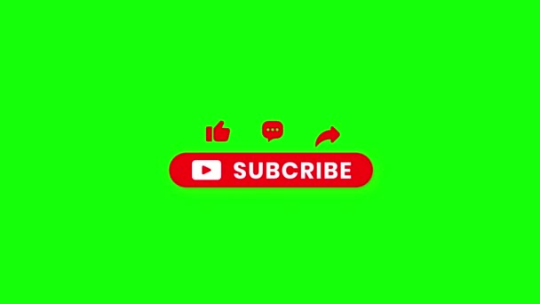 Animated Subcribe Comment Share — Stock Video
