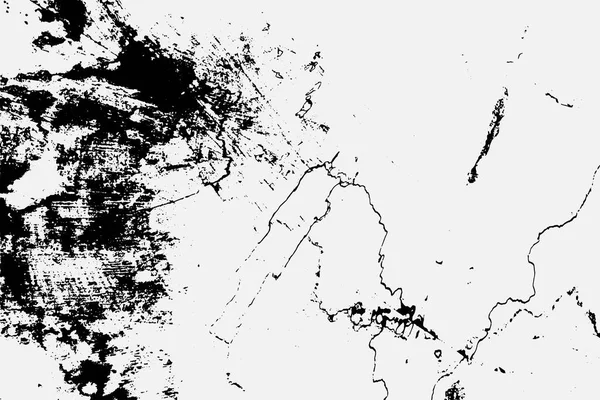 Texture of arid ground cracks and splashes of stains, black and white texture background EPS vector