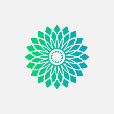 mandala logo element template, suitable for spa, yoga, meditation and spirituality logos with vector eps format.