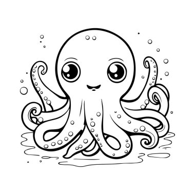 Çocuklar için boyama kitabı, EPS vektör biçiminde hayvan türleri.