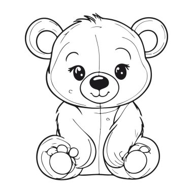 Çocuklar için boyama kitabı, EPS vektör biçiminde hayvan türleri.