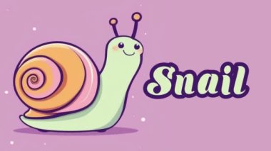 Hayvan isimlerine eğitici animasyon, video hayvan 4k çözünürlüğü.