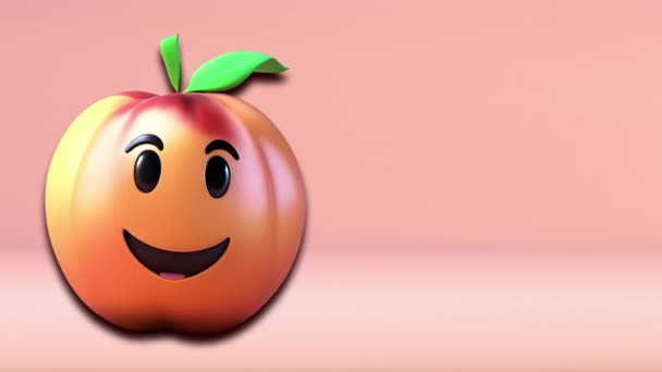 グレープアニメーションビデオ 4K解像度の子供のためのフルーツ名への紹介 — ストック動画