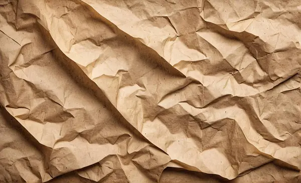 Old Paper Sheet Texture, Wrinkled Paper Texture Or Stock Photo Background.