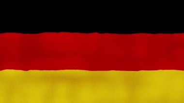 Almanya bayrağı dalgalanan kumaş mükemmel döngü, tam ekran animasyon 4K Çözünürlük. mp4