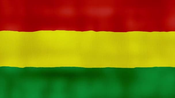 Прапор Болівії Махає Тканиною Perfect Looping Повноекранна Анімація Resolution Mp4 — стокове відео