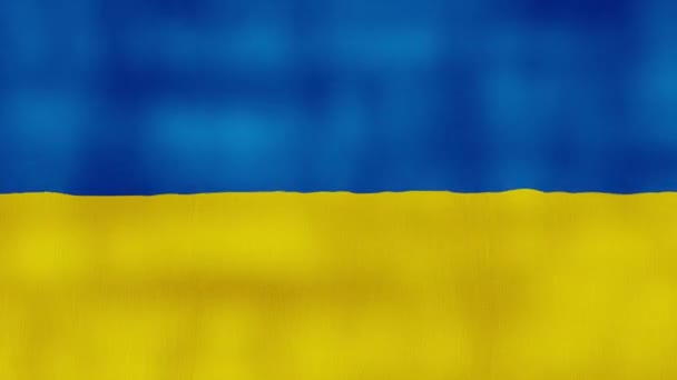 Україна Прапор Махаючи Тканиною Perfect Looping Повноекранна Анімація Resolution Mp4 — стокове відео