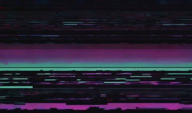 VHS efekti, grunge film dokusu üzerindeki beyaz sesi taklit eden bileşimi örtüyor