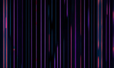 Dijital doku sinyal hata efektini gösterir, koyu arkaplanda soyut görsel gürültü