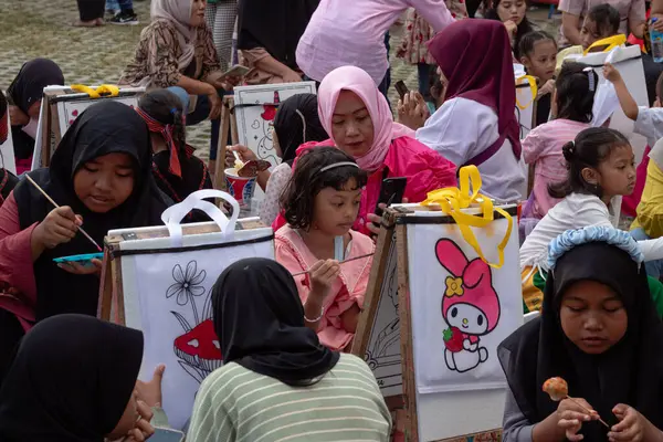 Udayana Mataram, Lombok, Endonezya 'da Çocuk Resimleri Aktivitesi - 24 Ağustos 2024