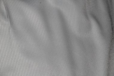 İnce dikey ringa kemiği dokusu arkaplanını gösteren açık gri tekstil ayrıntılı görünümü