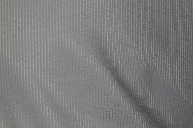 İnce dikey ringa kemiği dokusu arkaplanını gösteren açık gri tekstil ayrıntılı görünümü