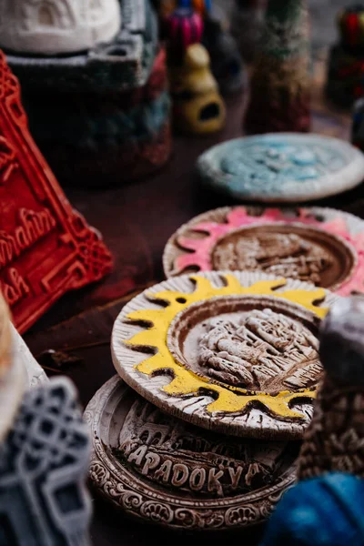 Handmade Souvenirs Turkish Market Close View — Stock Photo, Image