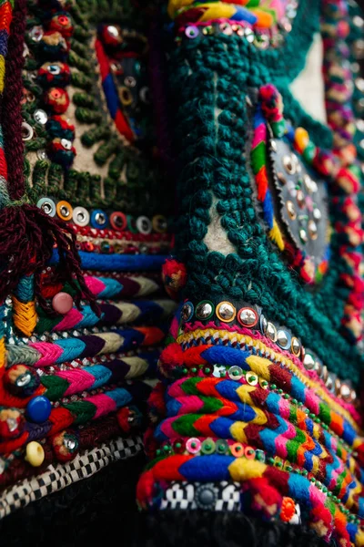 Close View Traditional Hutsul Clothes Ukrainian Culture Concept — Stock Photo, Image