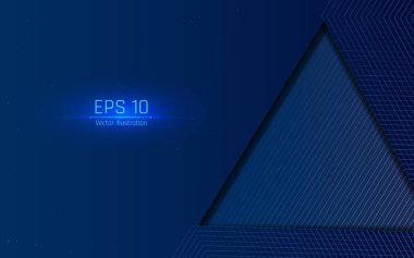 Fütürist soyut arka plan. Sunucu, internet, hız. Fütüristik tünel HUD. Soyut bir veri merkezi için hareketli grafikler .vektör çizer, eps10, kablo çerçevesi, koyu arkaplan