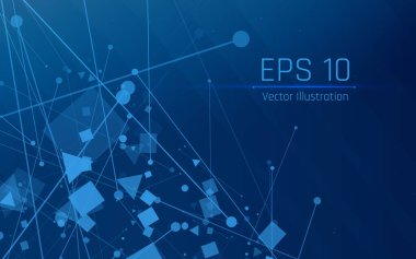 Fütürist soyut arka plan. Sunucu, internet, hız. Fütüristik tünel HUD. Soyut bir veri merkezi için hareketli grafikler .vektör çizer, eps10, kablo çerçevesi, koyu yeşil arkaplan