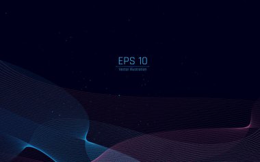 Fütürist soyut arka plan. Sunucu, internet, hız. Fütüristik tünel HUD. Soyut bir veri merkezi için hareketli grafikler .vektör çizer, eps10, kablo çerçevesi, koyu yeşil arkaplan