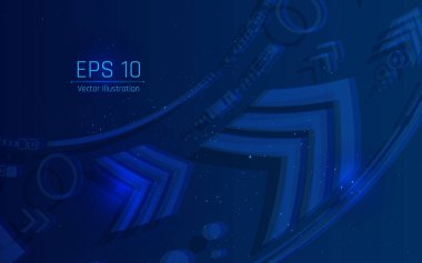 Fütürist soyut arka plan. Sunucu, internet, hız. Fütüristik tünel HUD. Soyut bir veri merkezi için hareketli grafikler .vektör çizer, eps10, kablo çerçevesi, koyu yeşil arkaplan