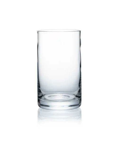 Leeg Glas Witte Achtergrond — Stockfoto