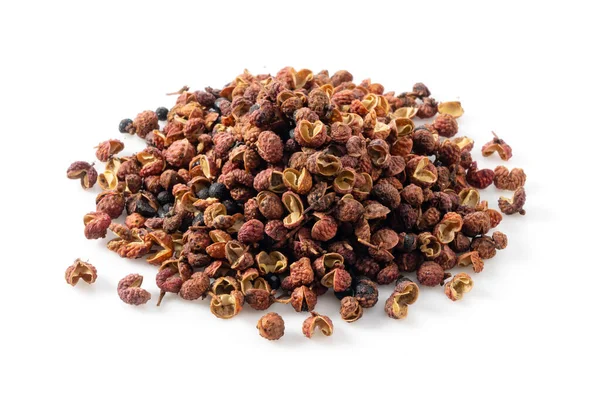 Sichuan Pepper Placed White Background Sichuan Pepper Member Sansho Family — Stock Photo, Image
