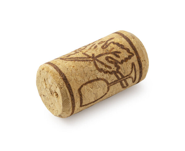 Wine corks isolated on white background. 