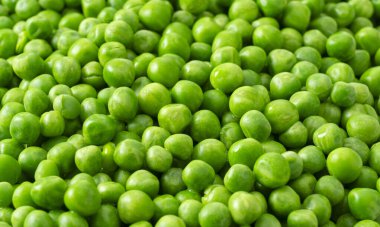 Kaynamış Yeşil Bezelyelerin Tam Çerçeve Görünümü