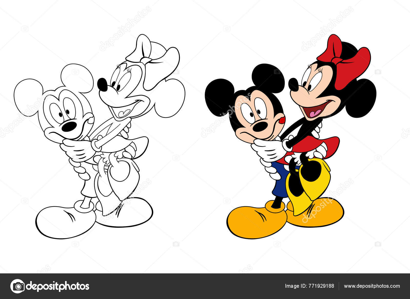 Imagens vetoriais de Mickey mouse dibujo | DepositPhotos, image size:1600x1167
