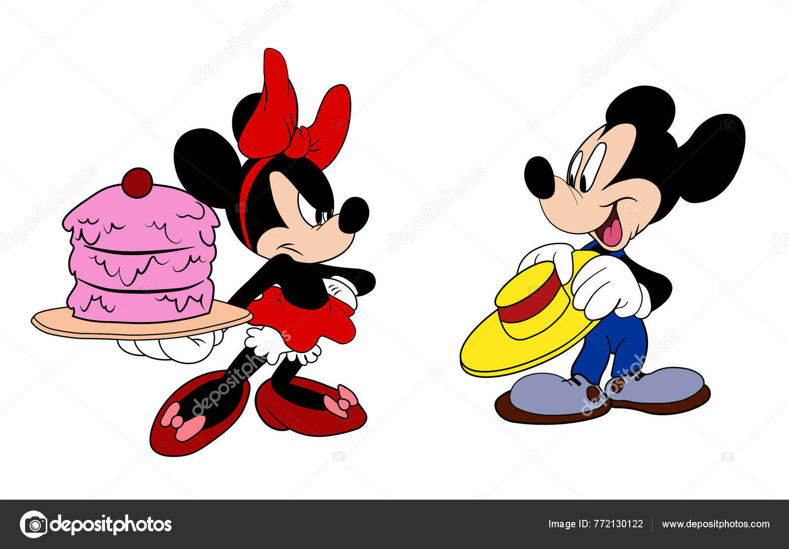 Imagens vetoriais de Mickey mouse dibujo | DepositPhotos, image size:1600x1113