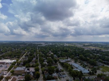 Alabama şehrinin hava aracı görüntüsü