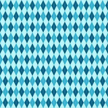 Lacivert, Mavi ve Beyaz Argile Kusursuz Düzen. Kumaş dokusu. Klasik argüman süsü. Geleneksel kontrol yazdırma, Vektör 